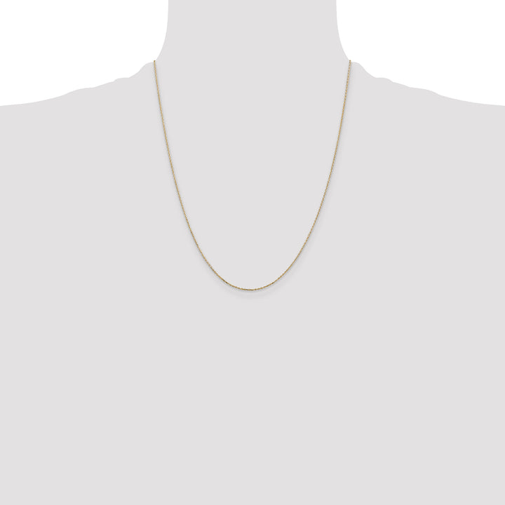 14k .8mm D/C Cable with Lobster Clasp Chain