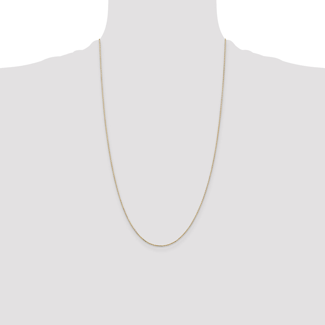 14k .8mm D/C Cable with Lobster Clasp Chain
