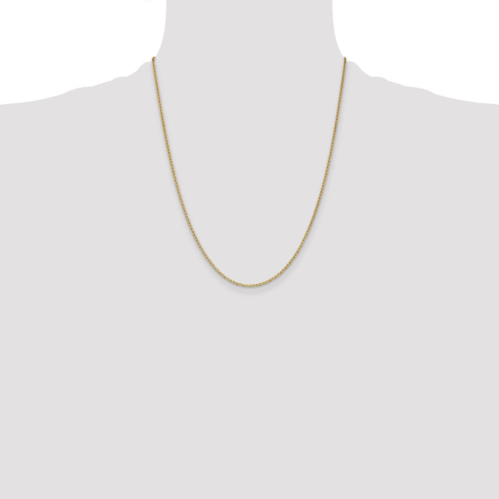 14k 1.5mm Lightweight Flat Anchor Link Pendant Chain
