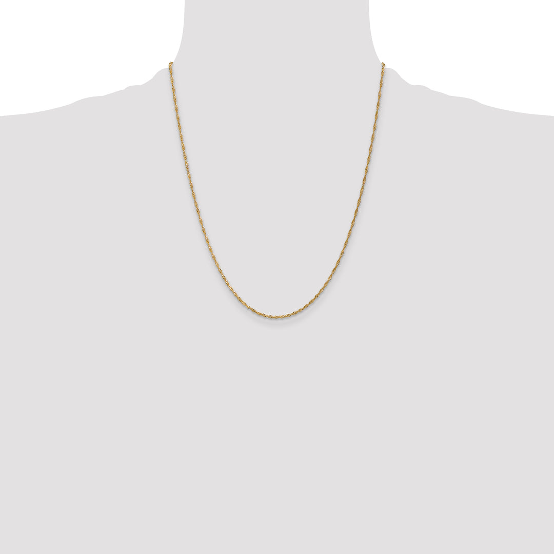 14k 1.4mm Singapore Chain