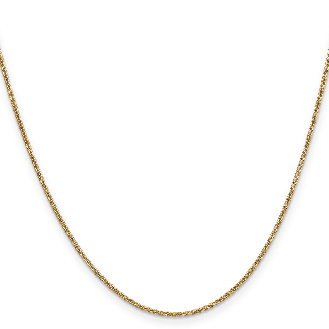 14k 1.4mm Round Open Link Cable Chain