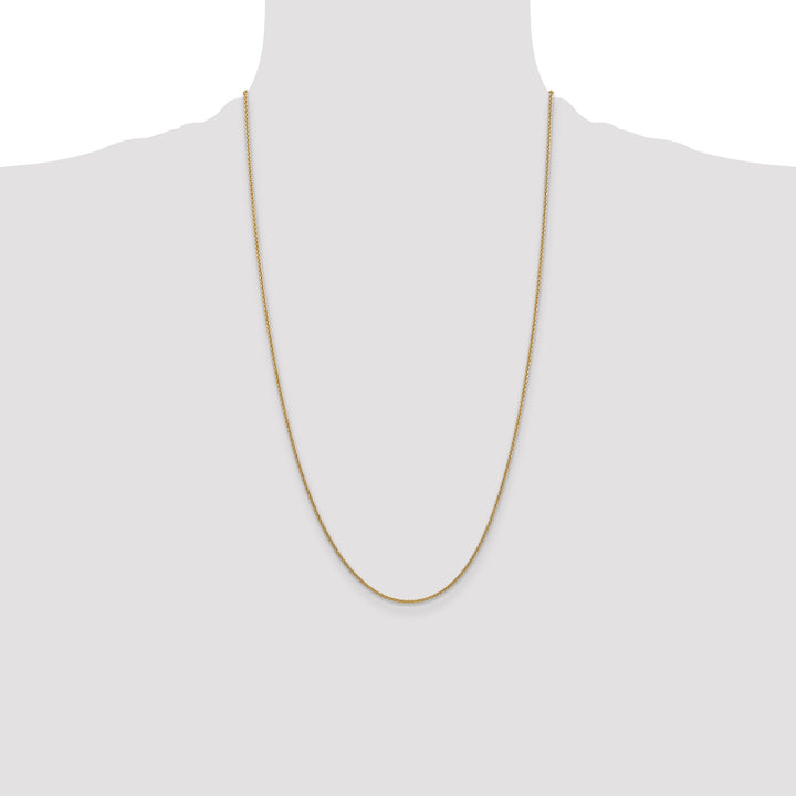 14k 1.4mm Round Open Link Cable Chain
