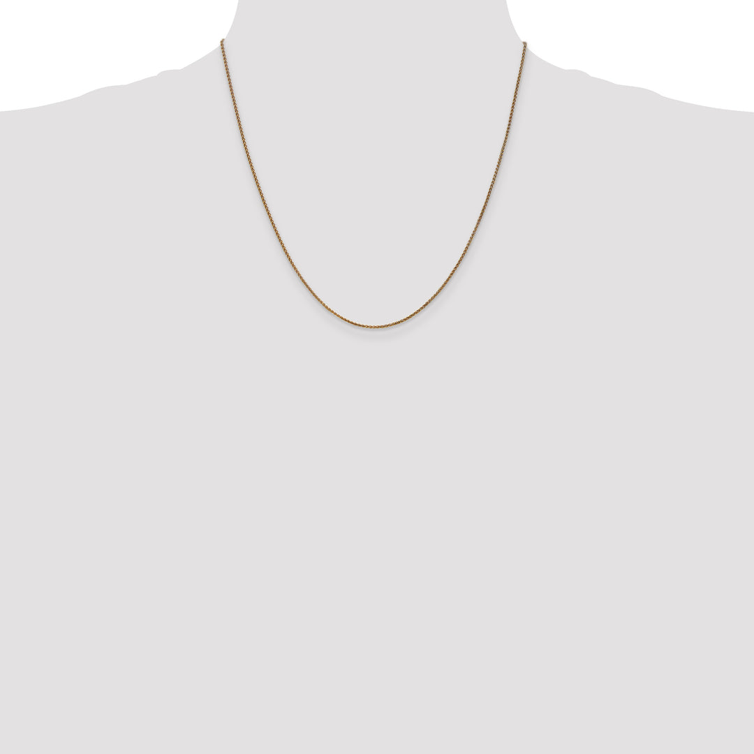14k 1.25mm D/C Spiga Chain