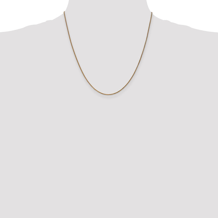14k 1.25mm D/C Spiga Chain