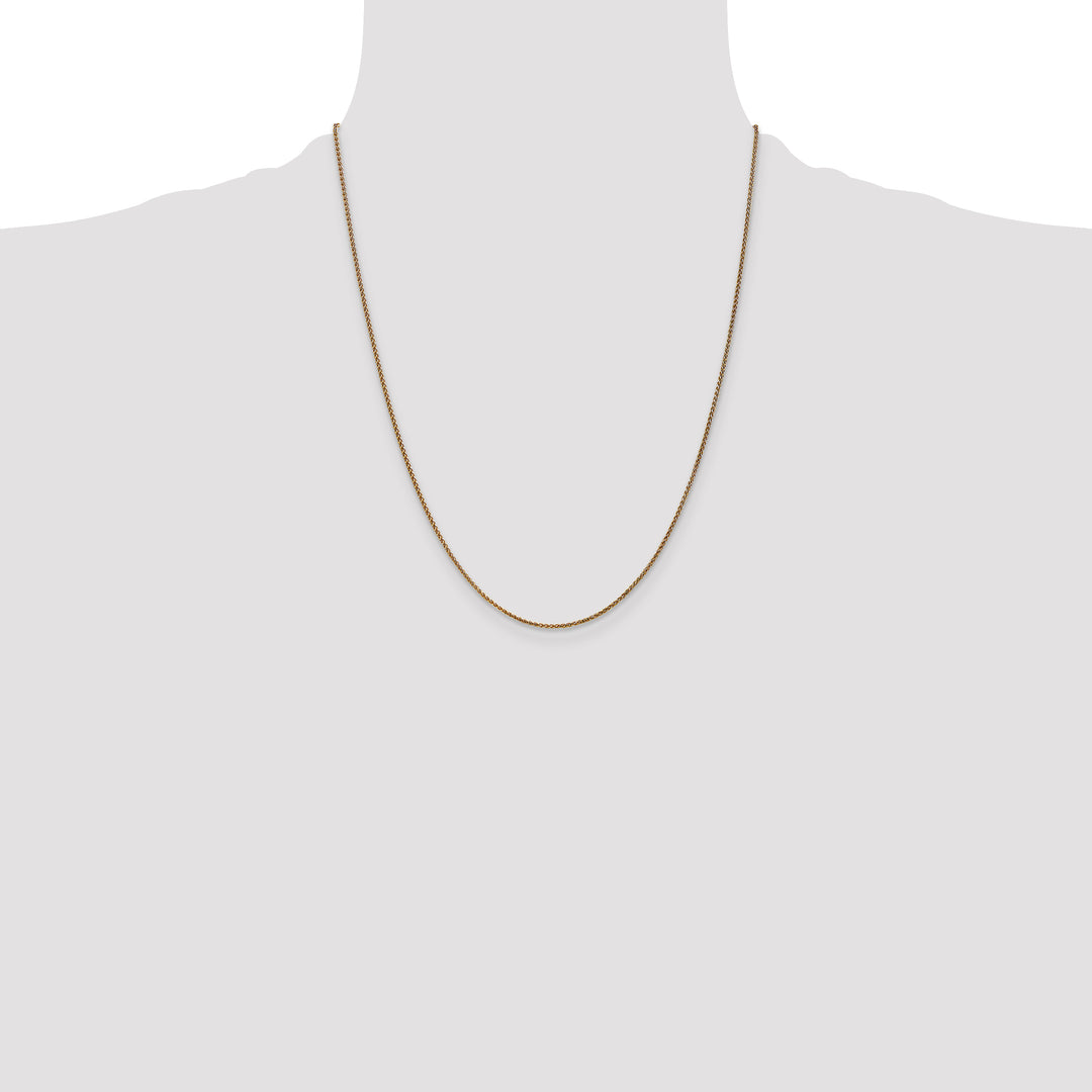 14k 1.25mm D/C Spiga Chain