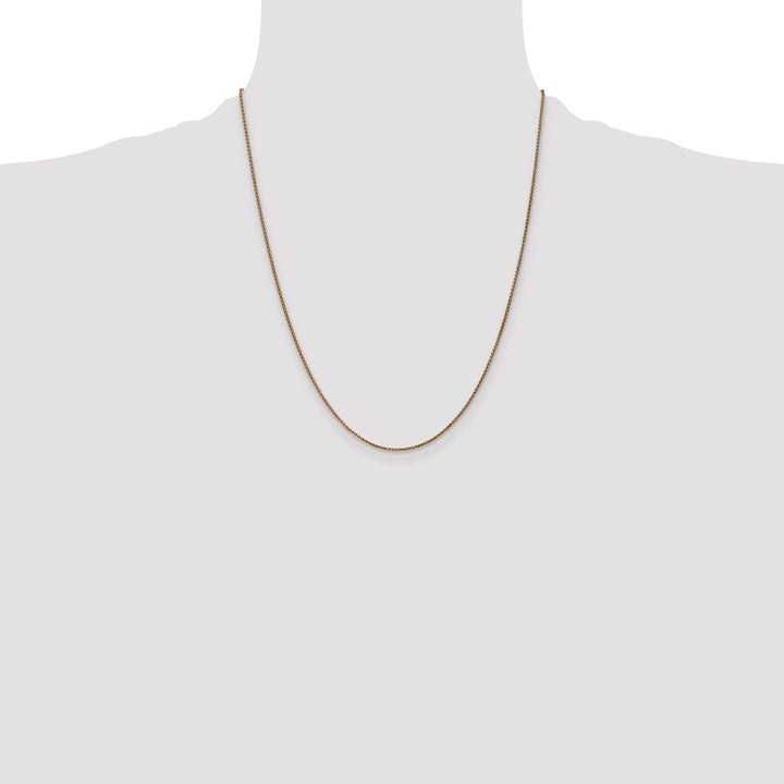 14k 1.25mm D/C Spiga Chain