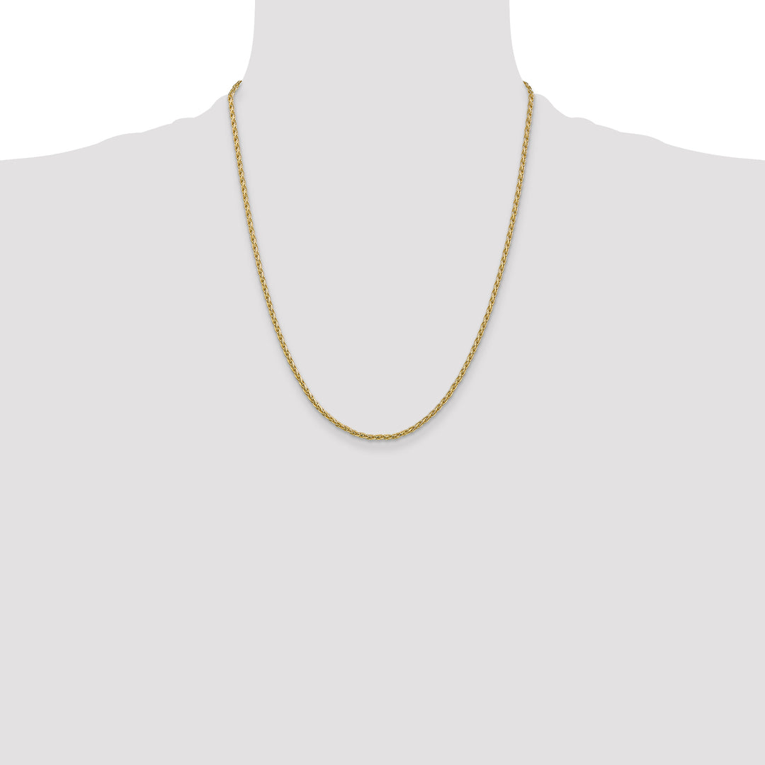 14k 2.25mm Parisian Wheat Chain