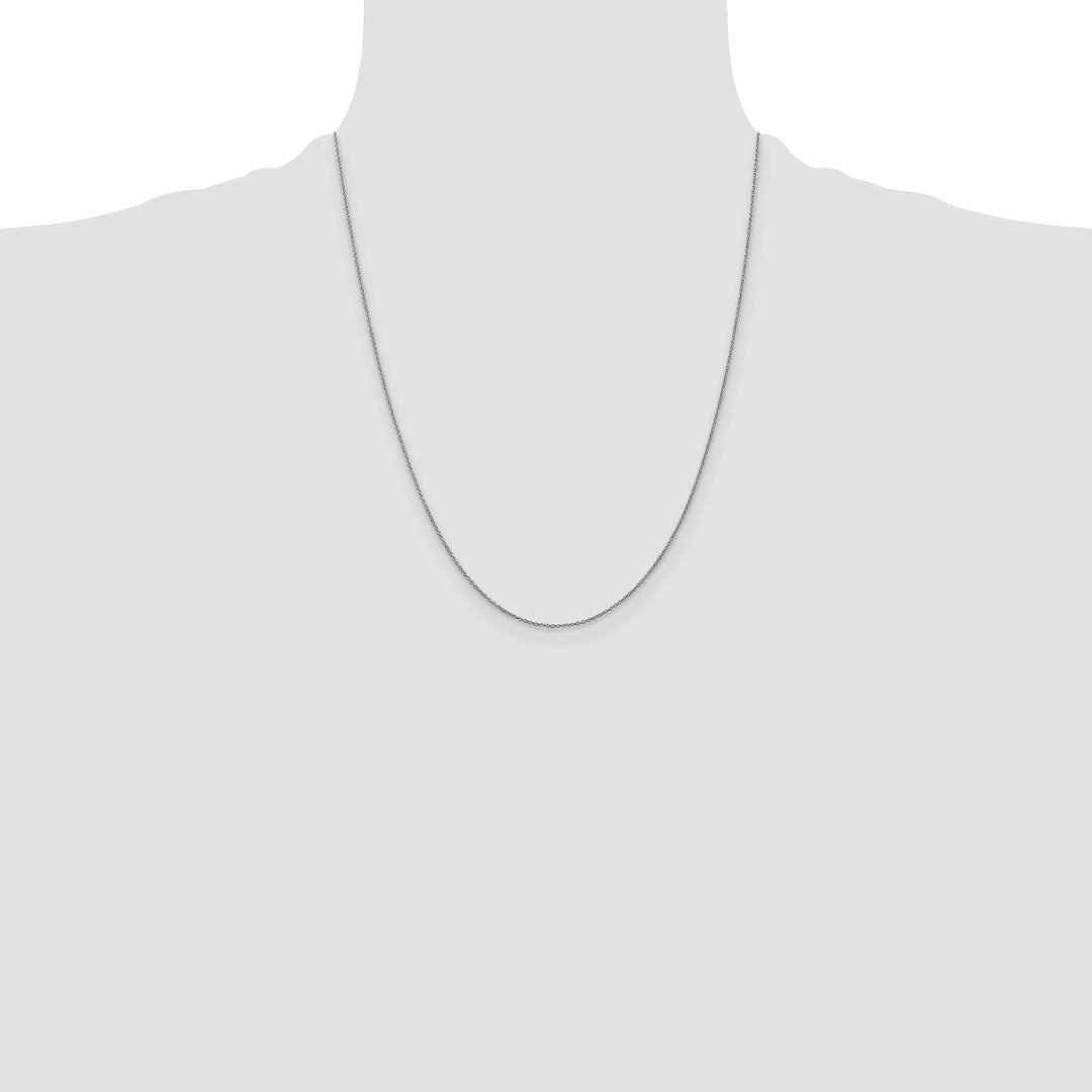 14k White Gold .9mm Cable with Lobster Clasp Chain