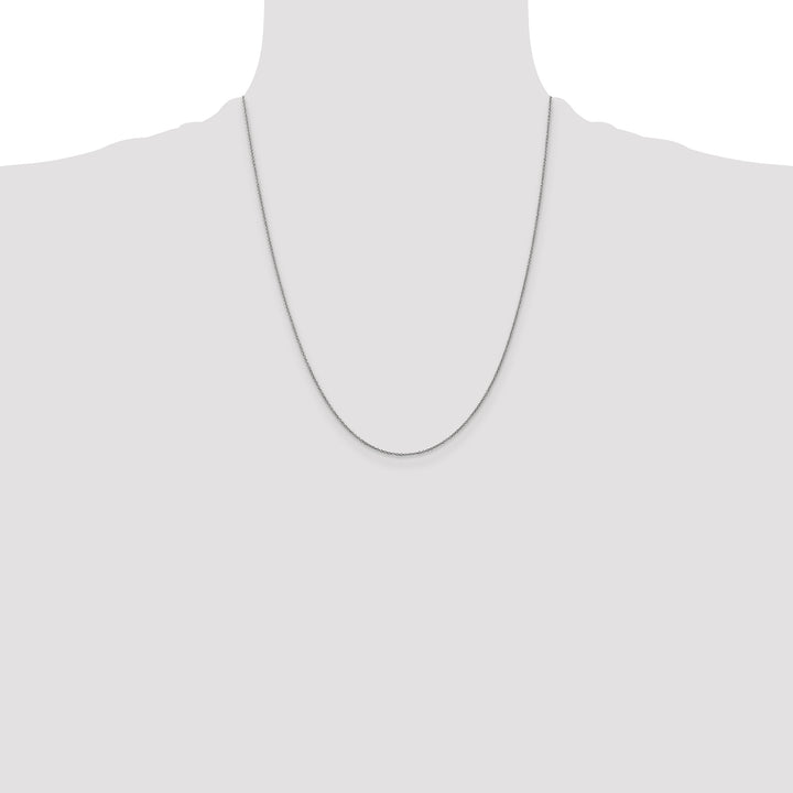 14k White Gold .9mm Cable with Lobster Clasp Chain