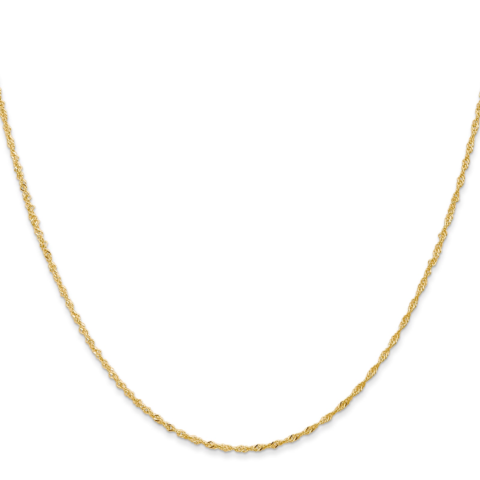 14k 1.10mm Singapore Chain