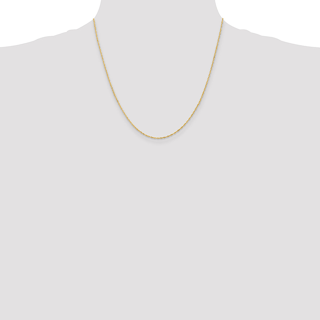 14k 1.10mm Singapore Chain