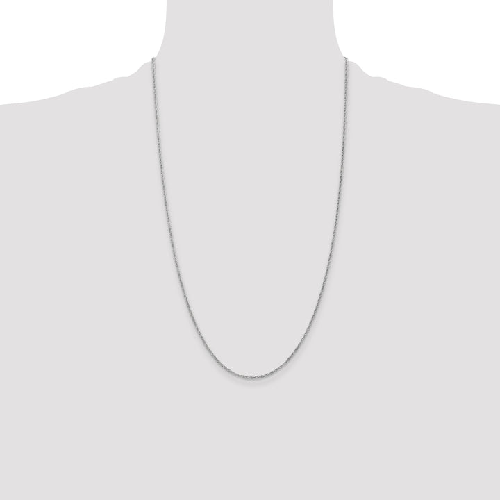 14k WG 1.3mm Heavy-Baby Rope Chain