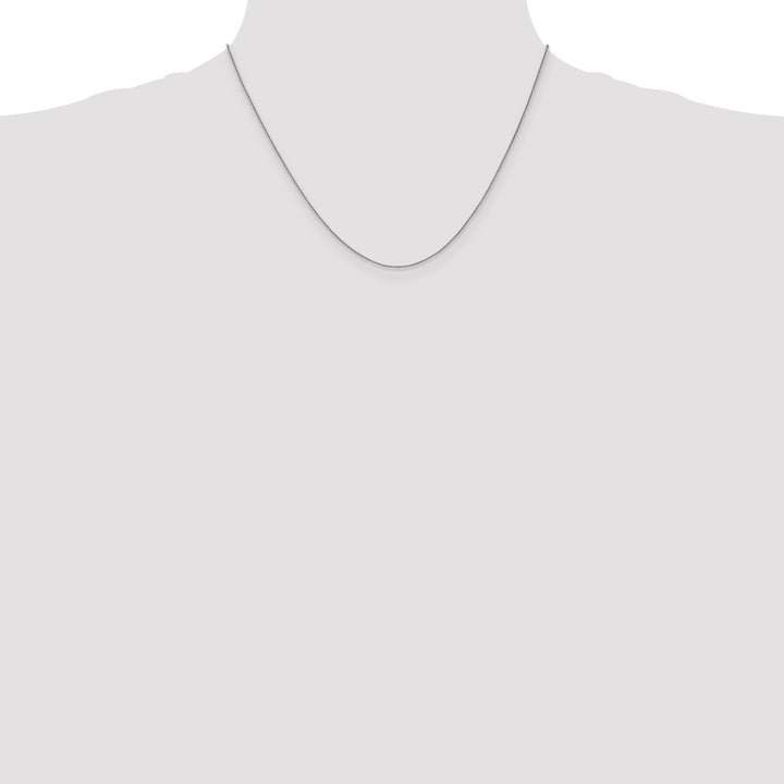 14k White Gold .85mm Spiga Chain