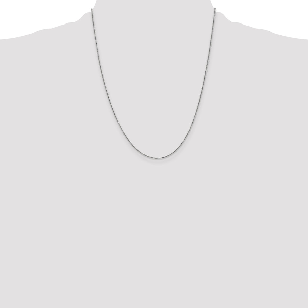 14k White Gold .85mm Spiga Chain