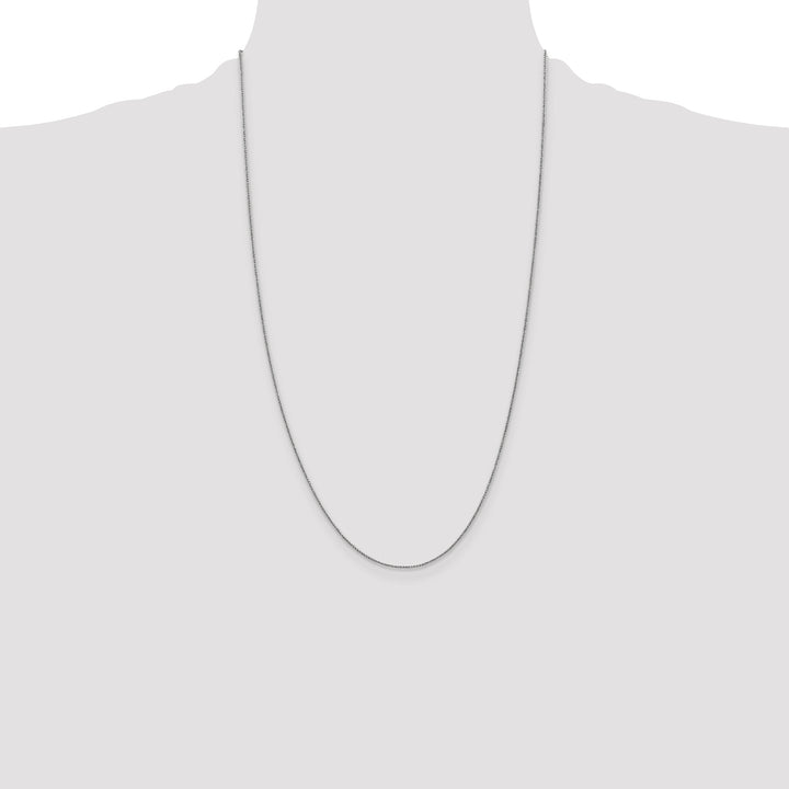 14k White Gold .85mm Spiga Chain