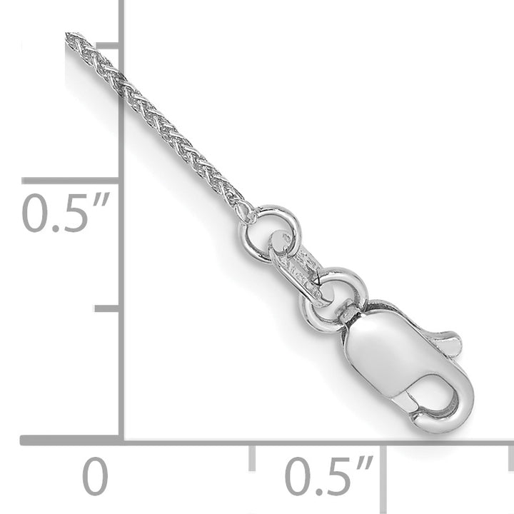 14k White Gold .85mm Spiga Chain