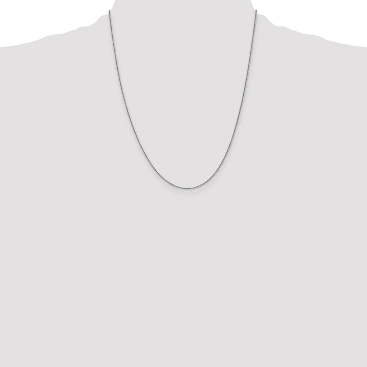 14k White Gold .85mm Spiga with Lobster Clasp Chain