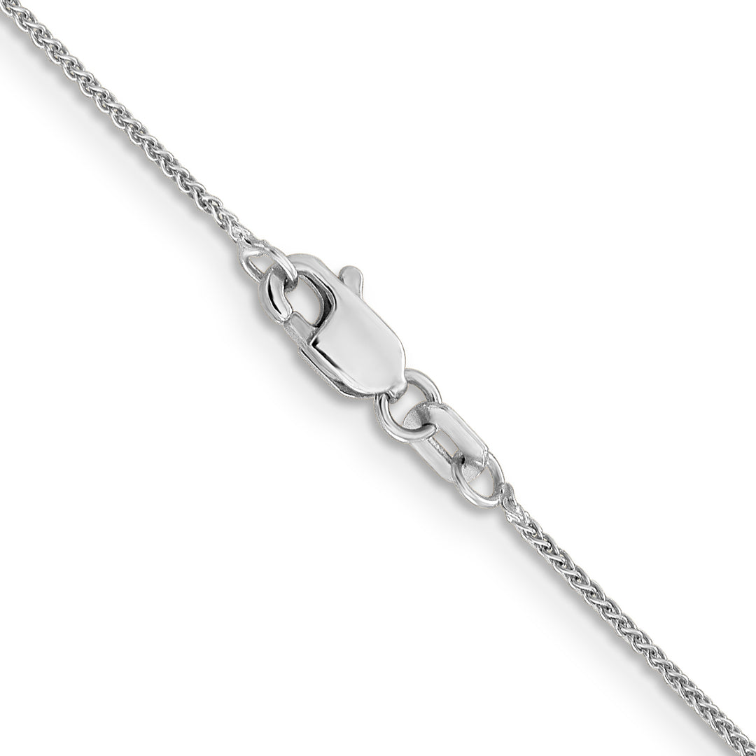 14k White Gold .85mm Spiga with Lobster Clasp Chain