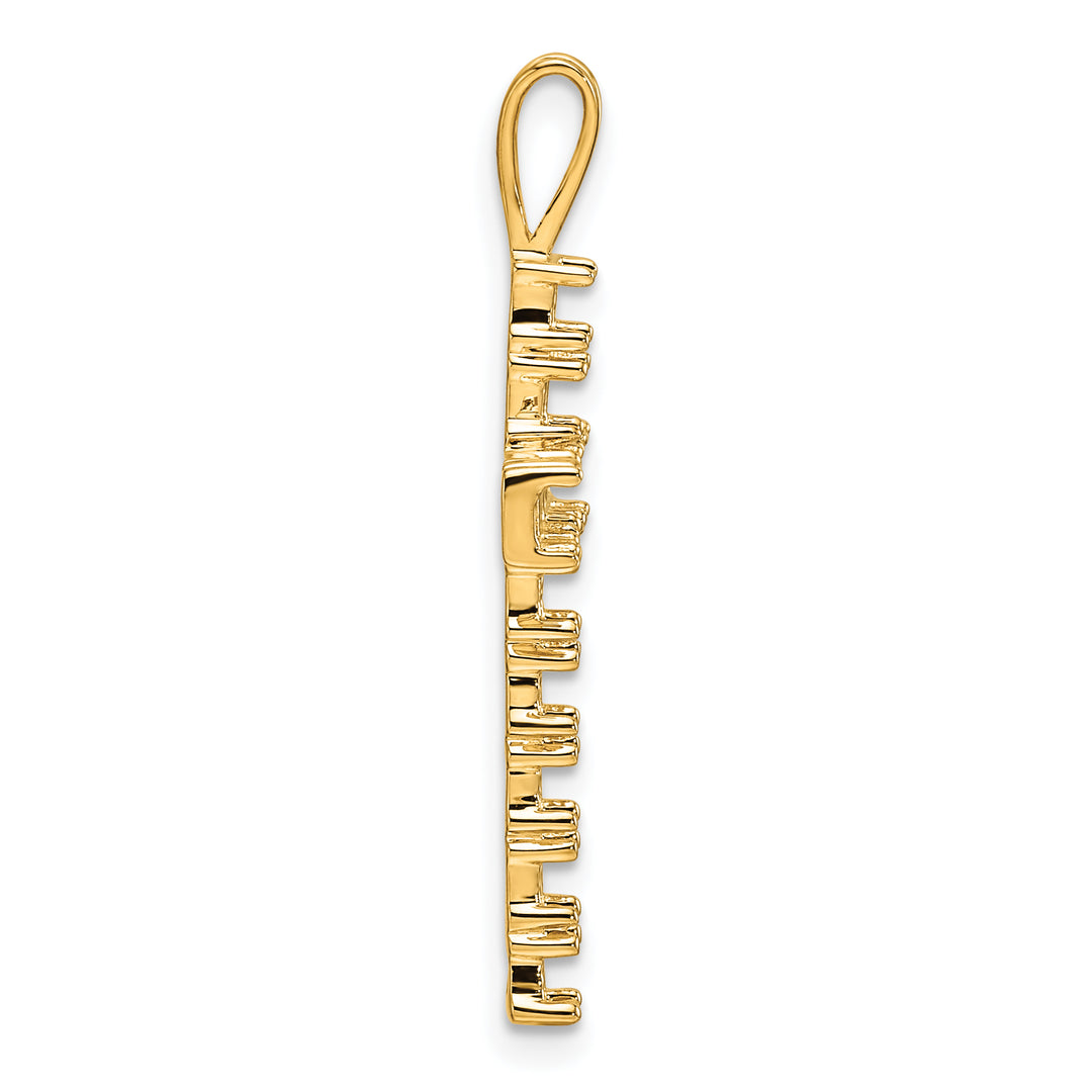 14k Latin Cross Pendant Mounting