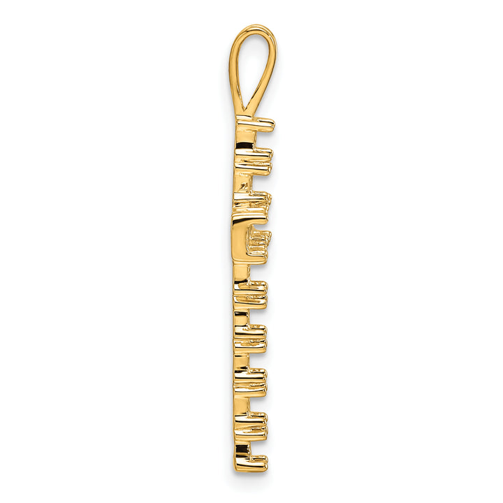 14k Latin Cross Pendant Mounting