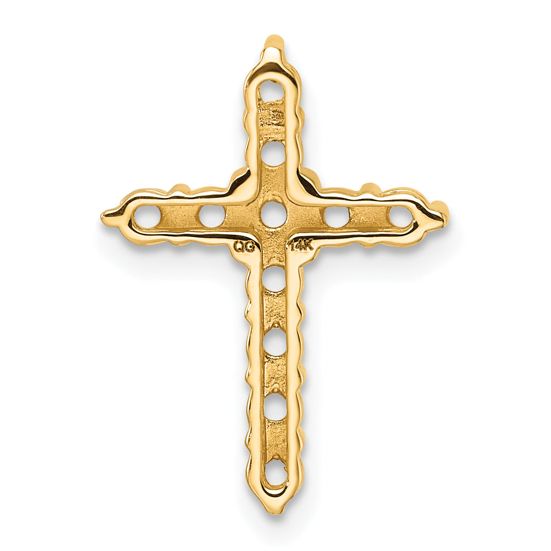 14k 3/4ct Cross Chain Slide Mounting