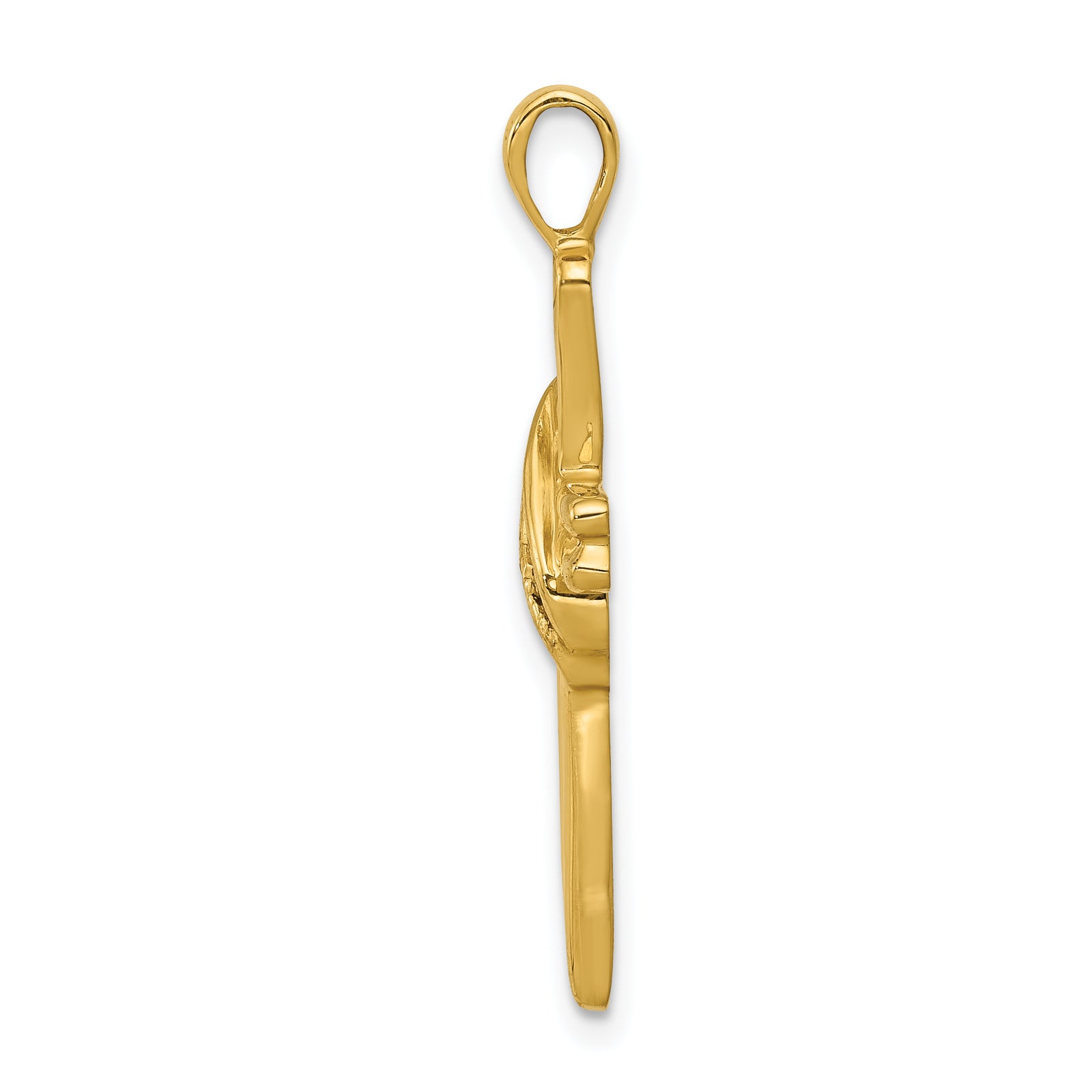 14k AA Diamond Cross Pendant