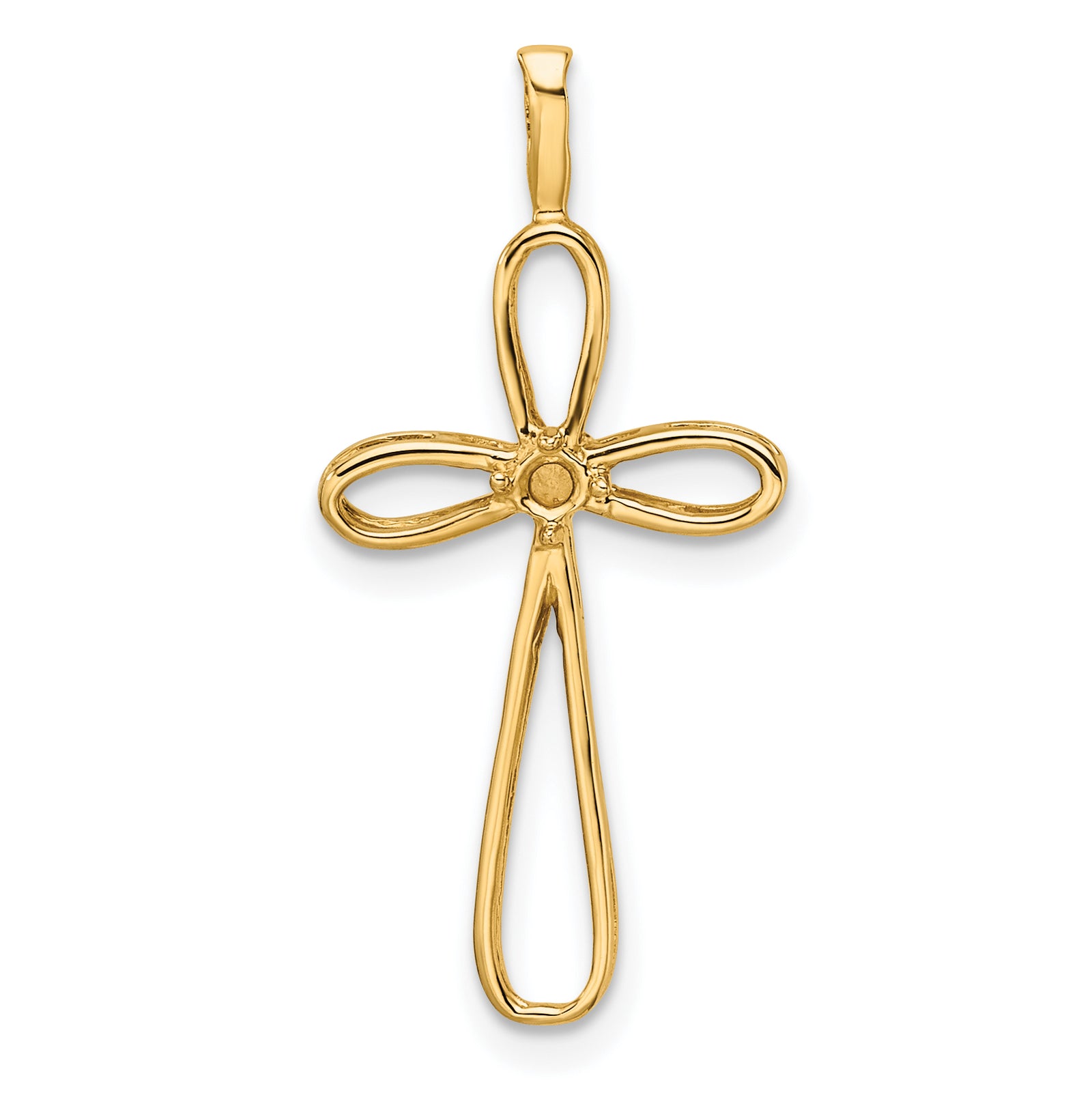 14k Cross Pendant Mounting
