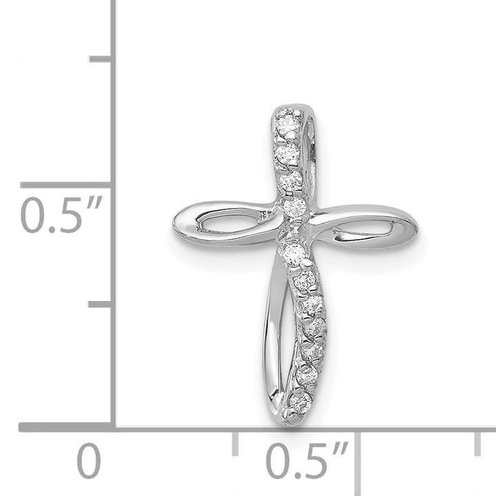 14k White Gold Cross Mounting