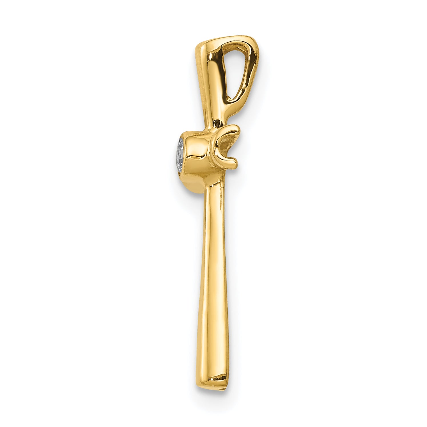 14k A Diamond Cross Pendant