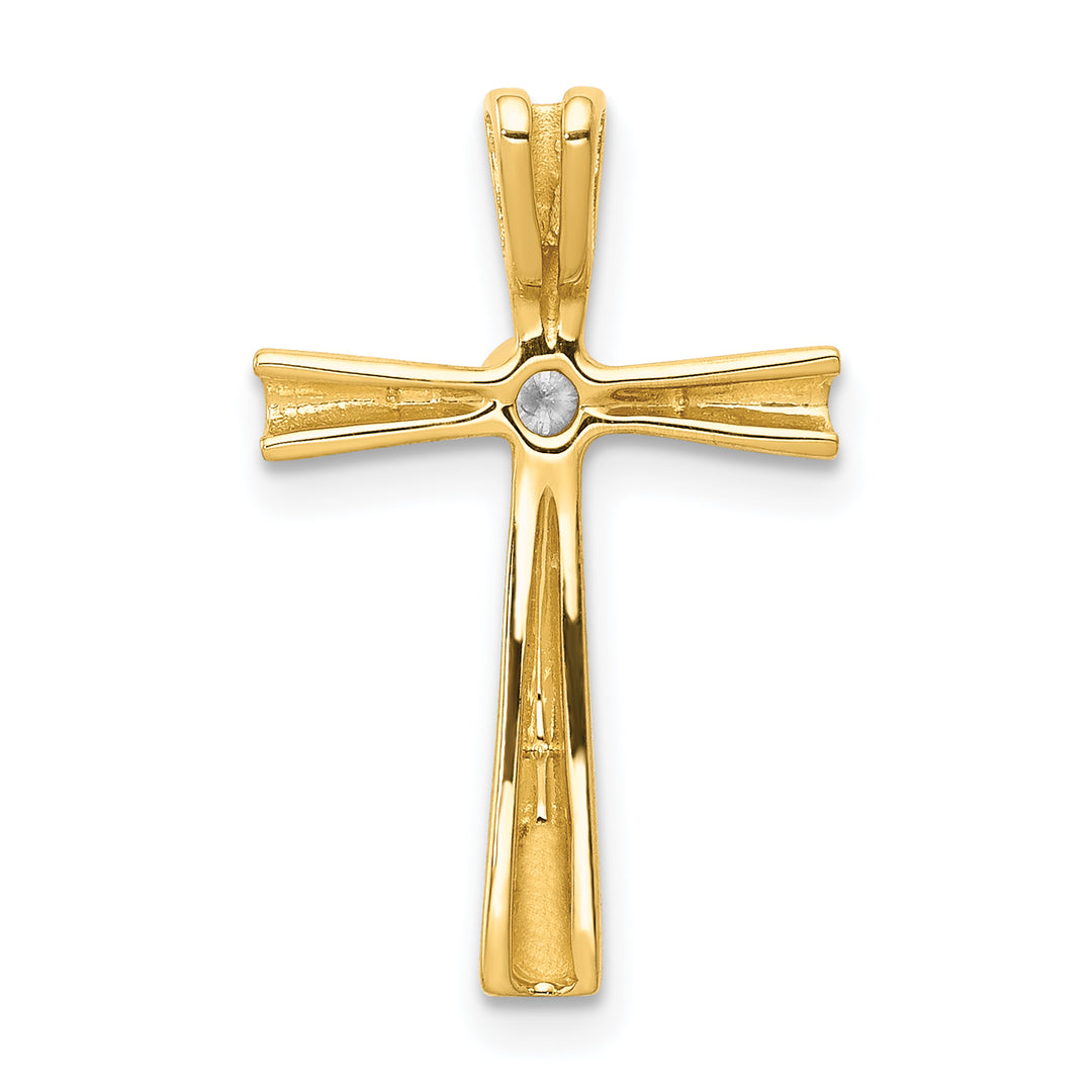 14k A Diamond Cross Pendant