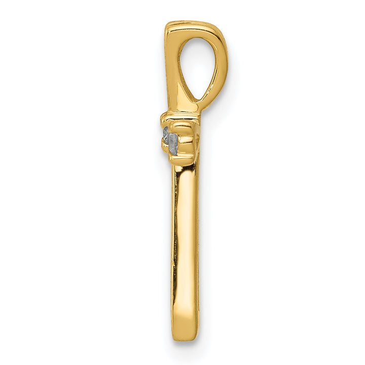 14k A Diamond Cross Pendant