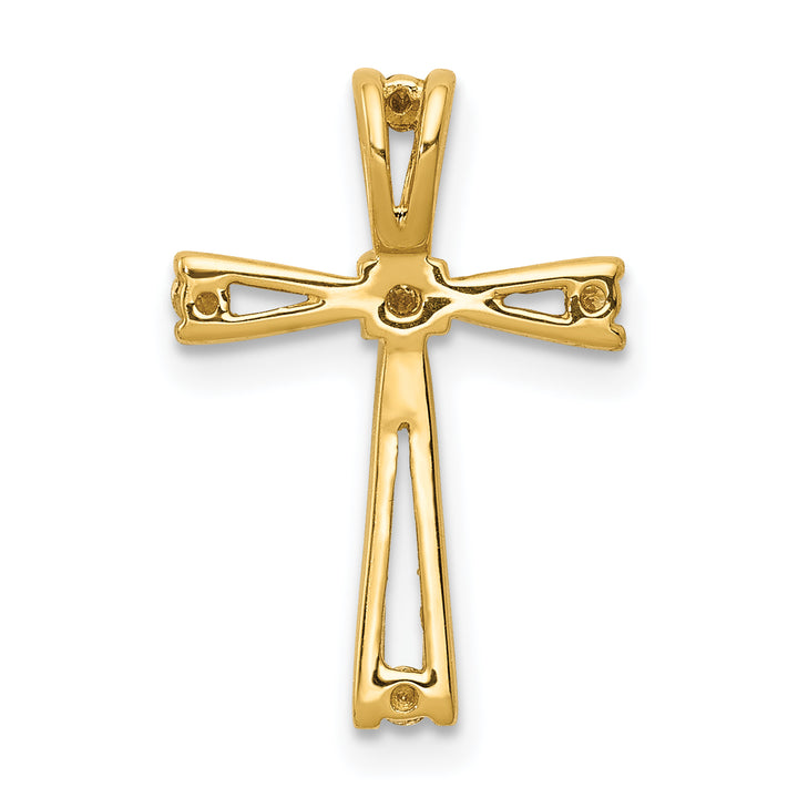 14k A Diamond Cross Pendant