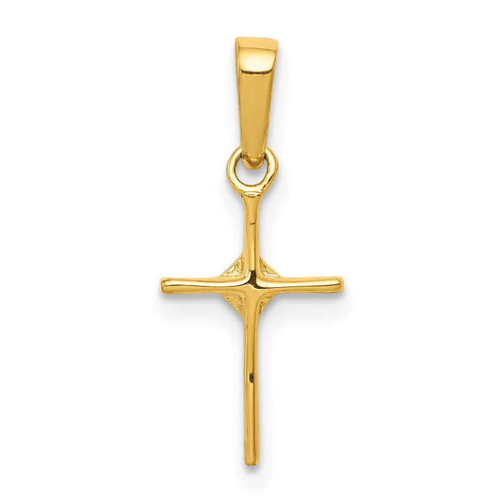 14k Small .01ct. Diamond Cross Pendant
