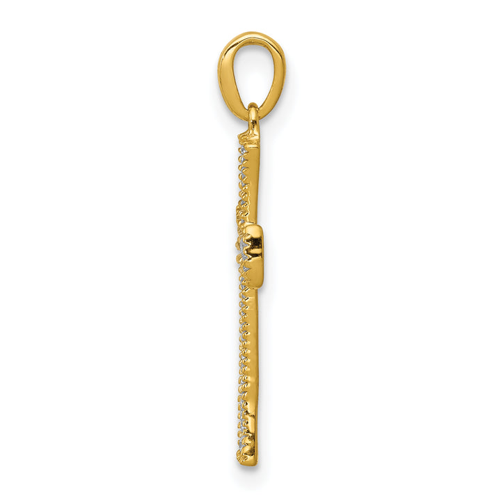 14k  1/10ct. Diamond Cross Pendant