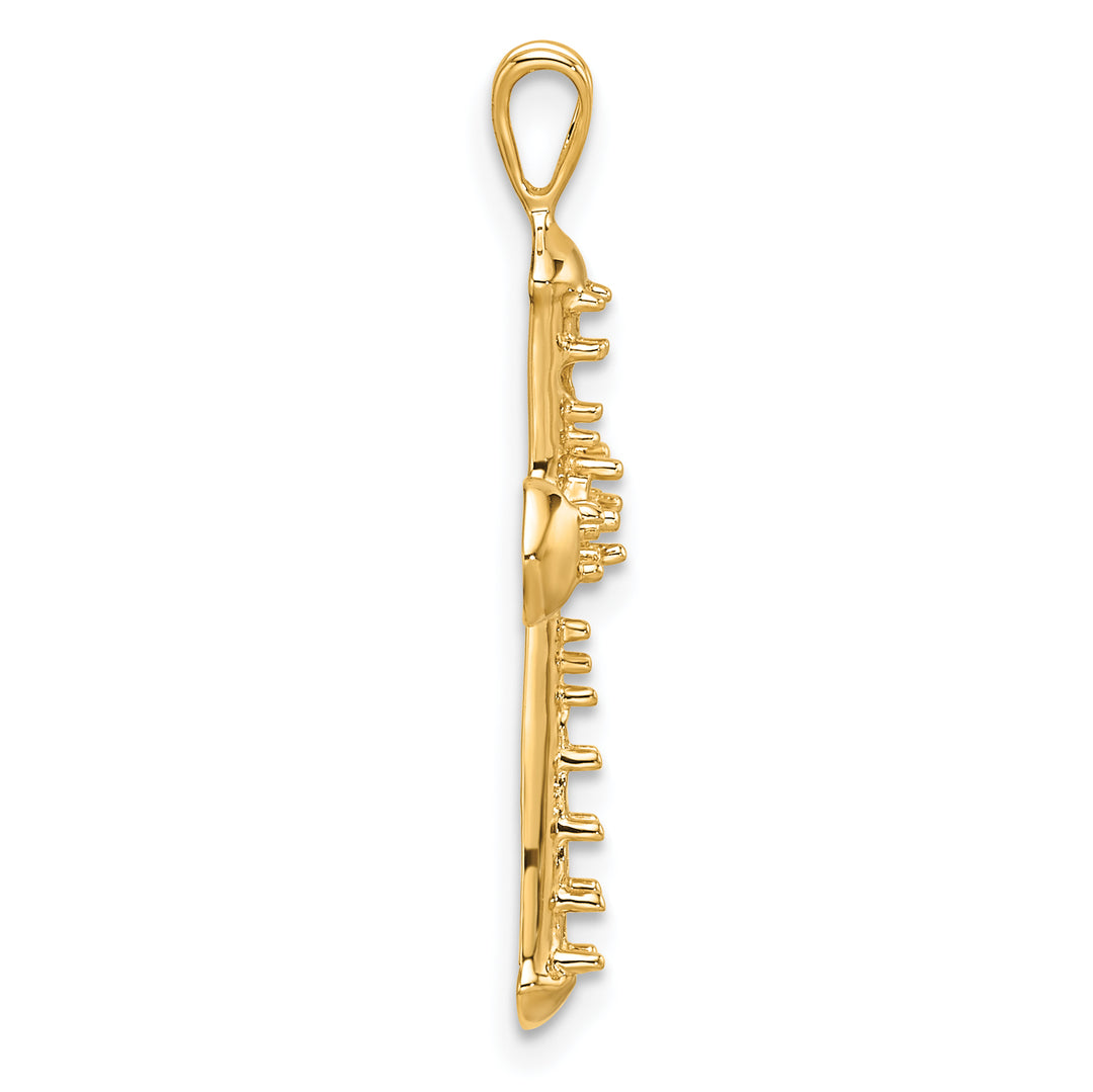 14k Passion Cross Pendant Mounting