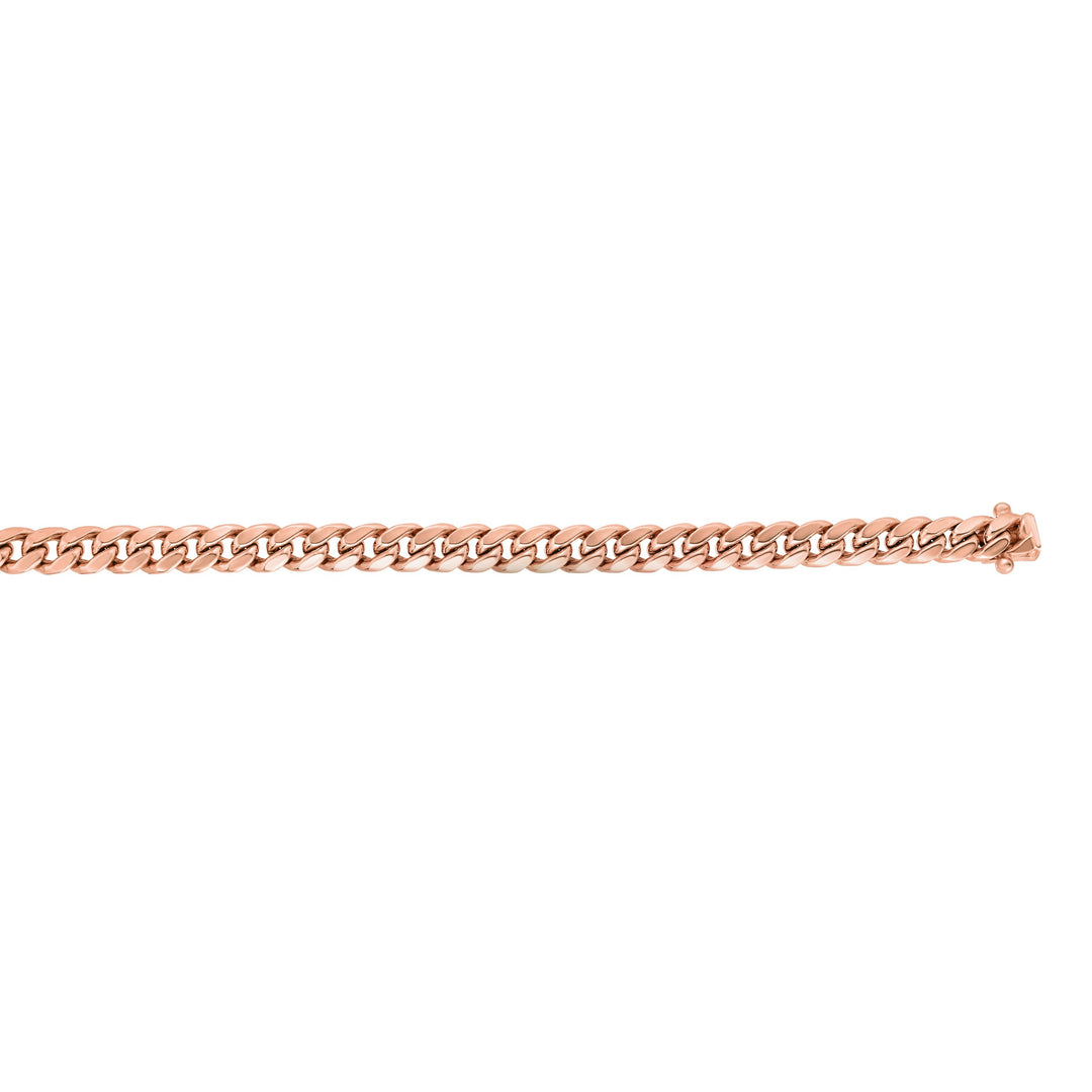 14K Gold 8.5"" 6.1mm Classic Miami Cuban