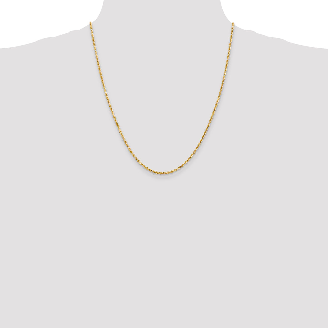 14k 2.25mm D/C Quadruple Rope Chain