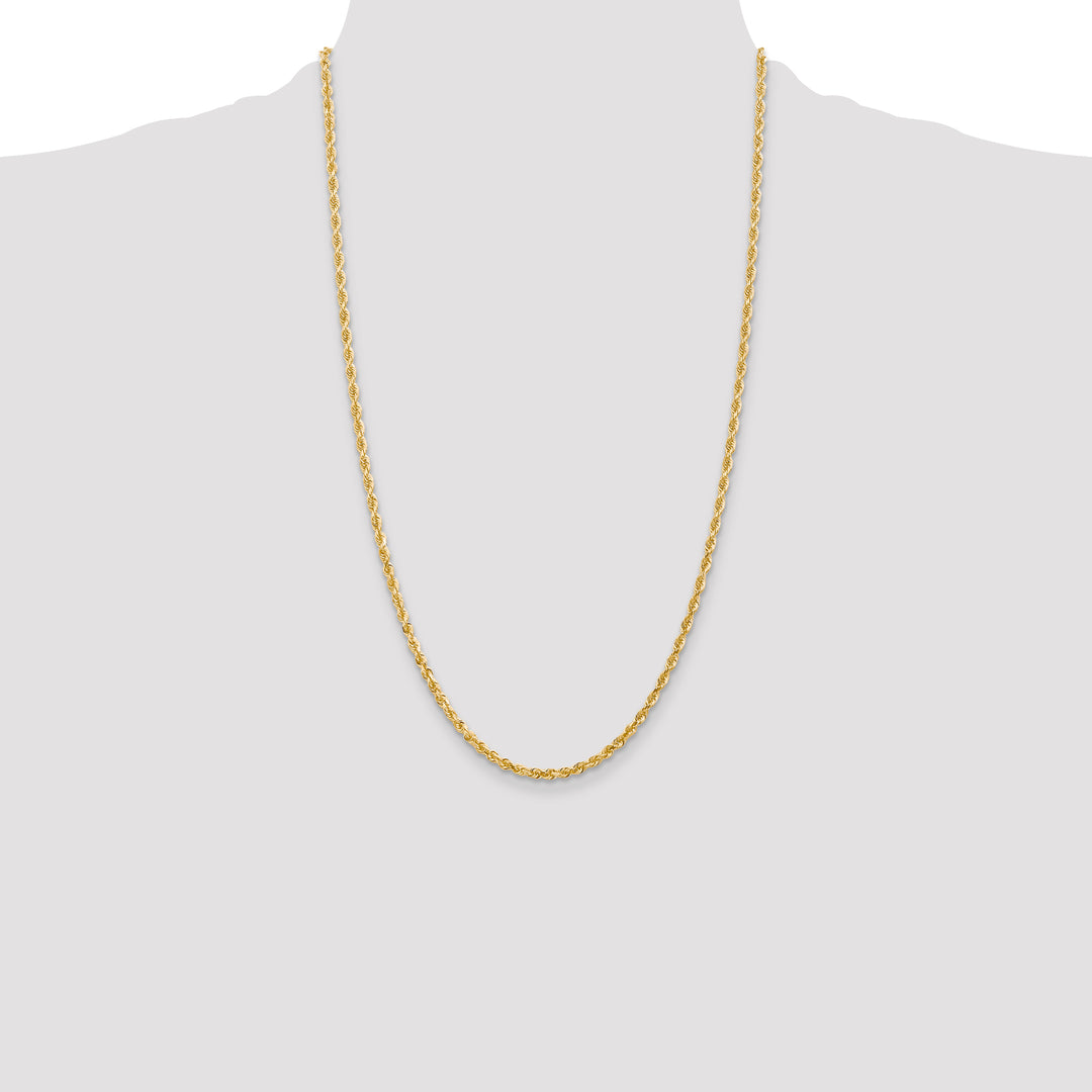 14k 3.0mm D/C Quadruple Rope Chain
