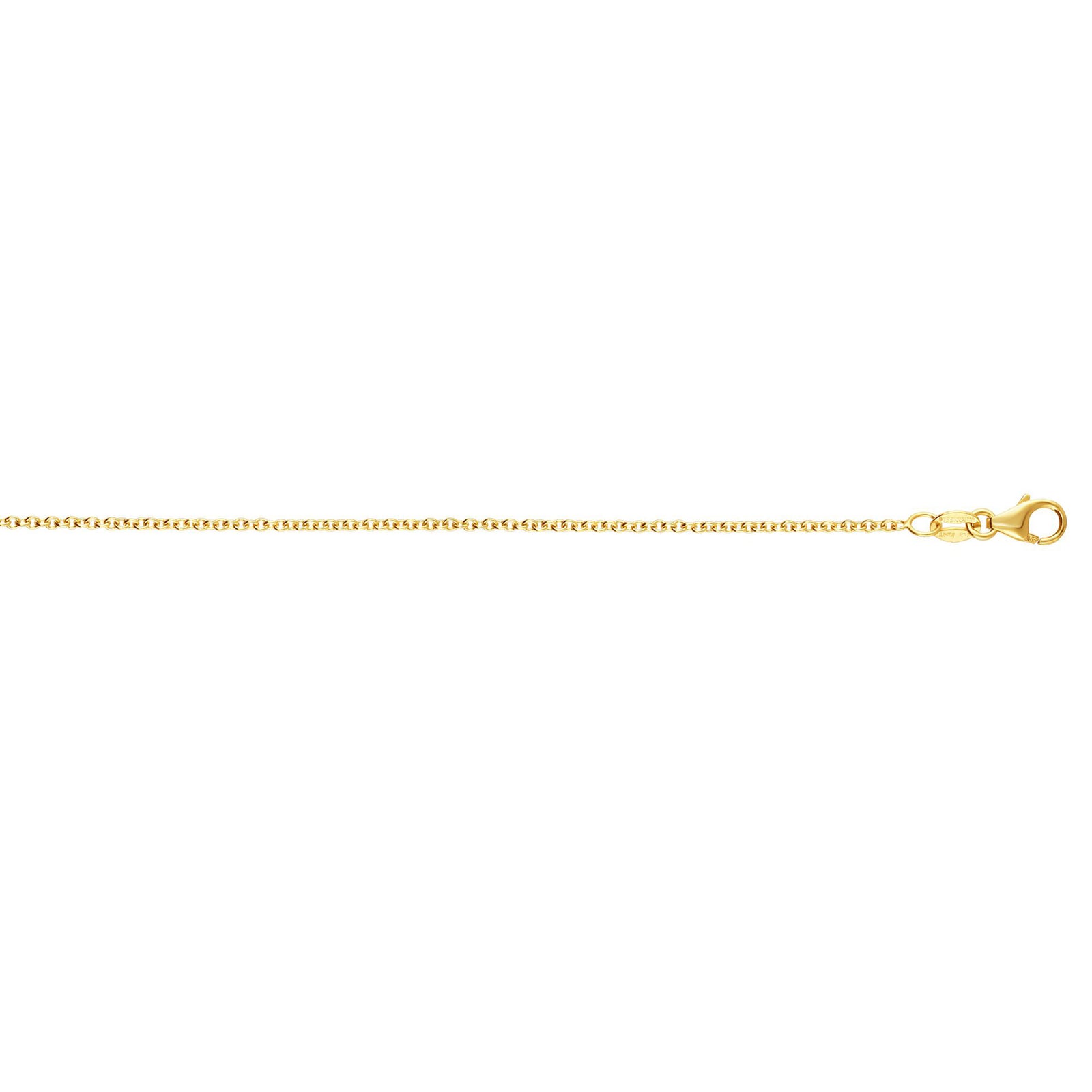 14K 2.4mm Round Cable Chain