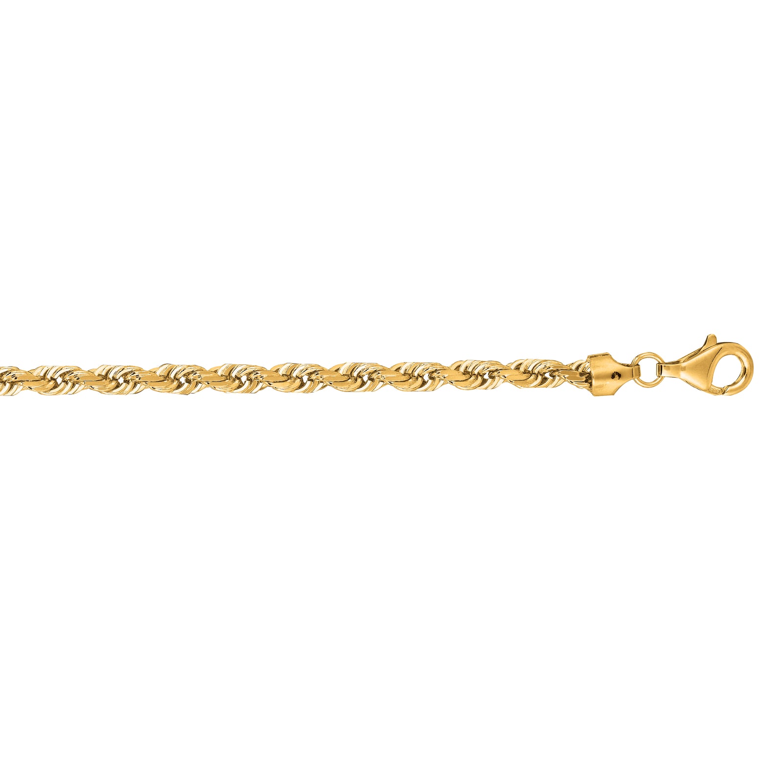 14K Gold 22"" 7mm Solid Royal Rope Chain