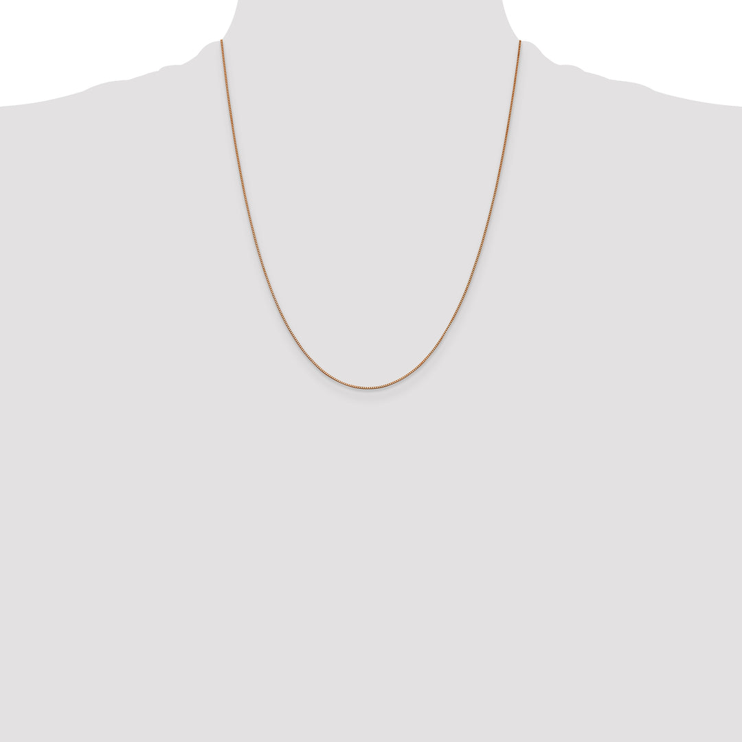 14k Rose Gold .70mm Box Chain
