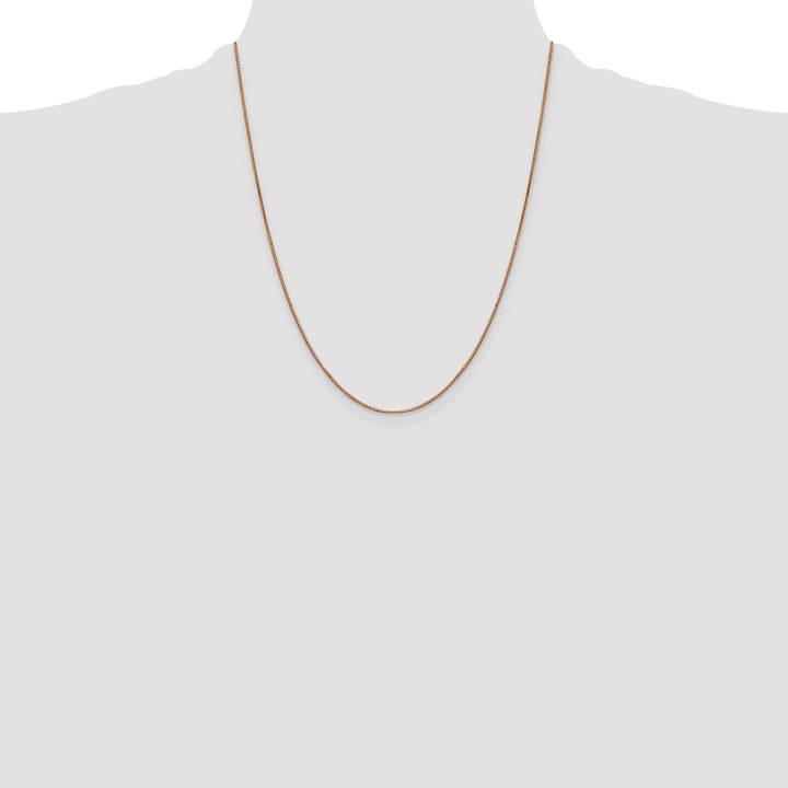 14k Rose Gold .9mm Box Chain