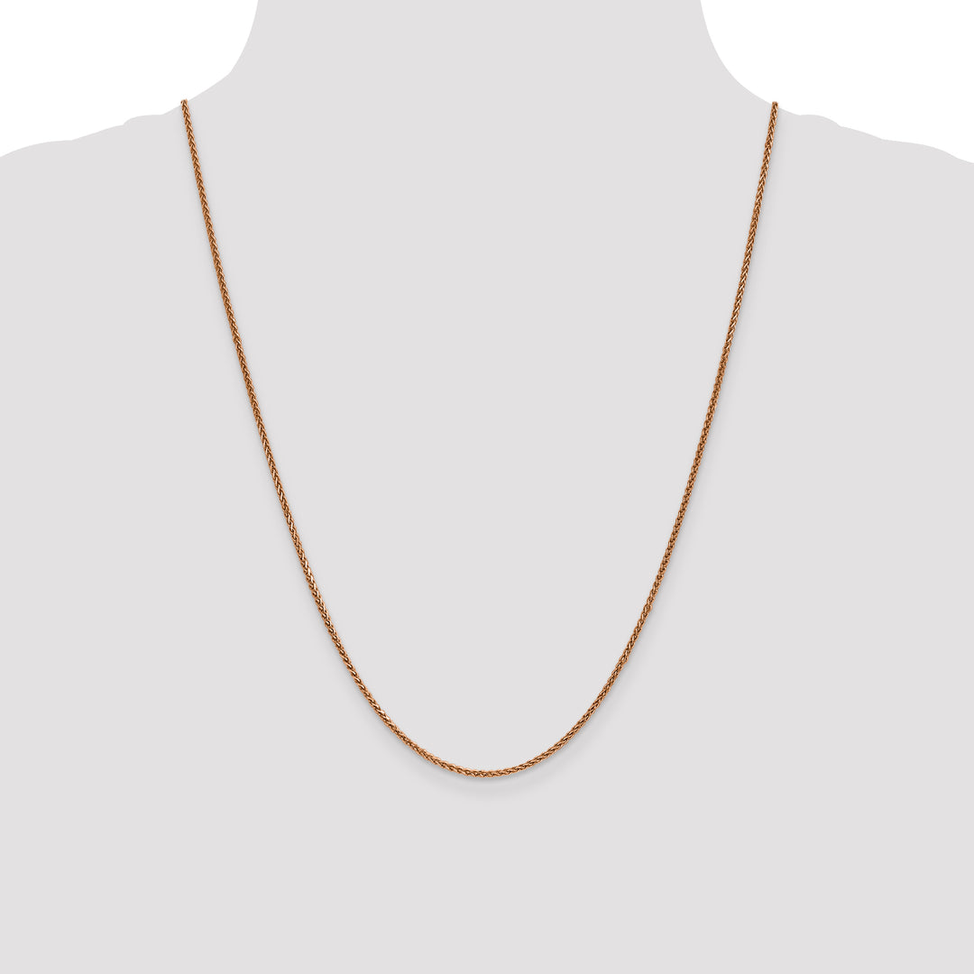 14k Rose Gold 1.7mm D/C Spiga Chain