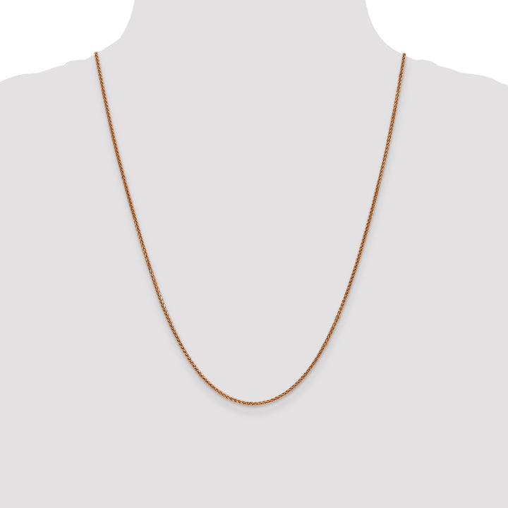 14k Rose Gold 1.7mm D/C Spiga Chain