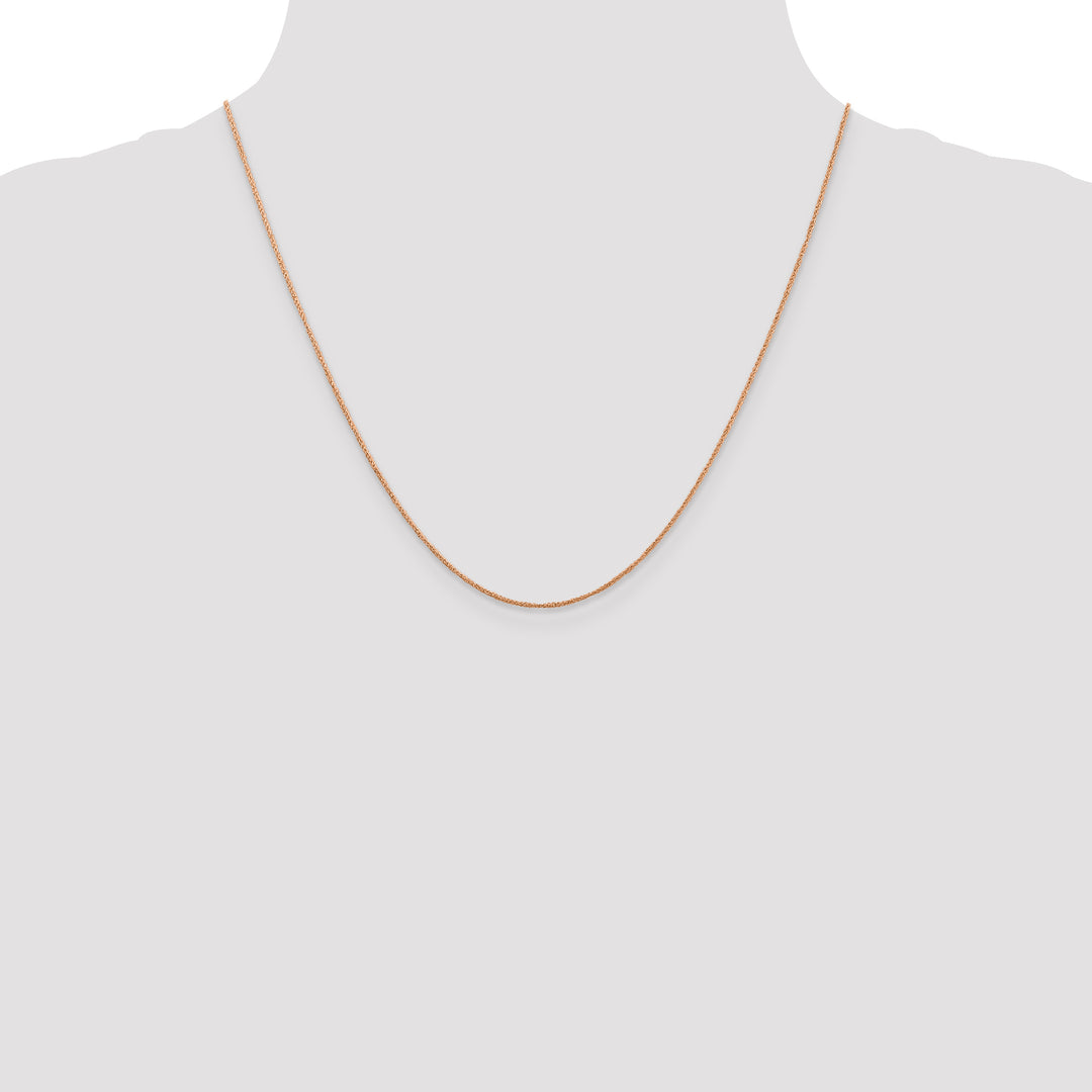 14K Rose Gold .7mm Ropa Chain