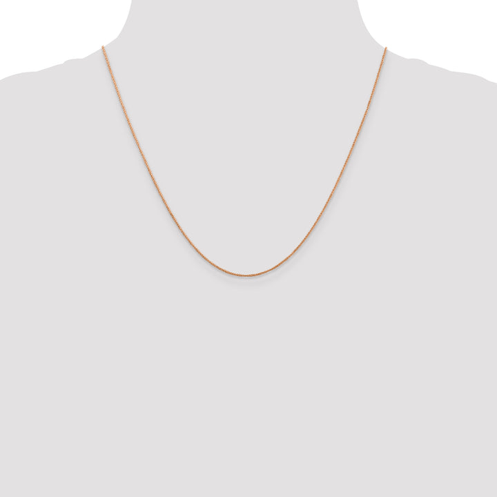 14K Rose Gold .7mm Ropa Chain