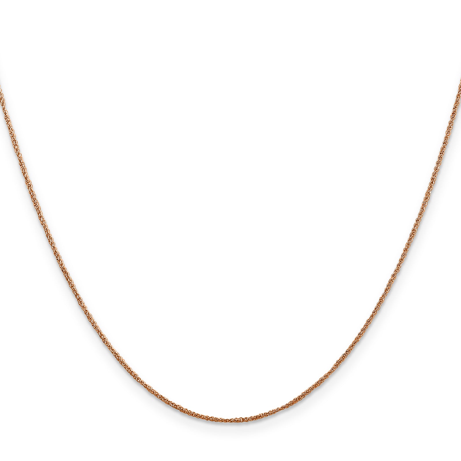 14K Rose Gold .7mm Ropa Chain