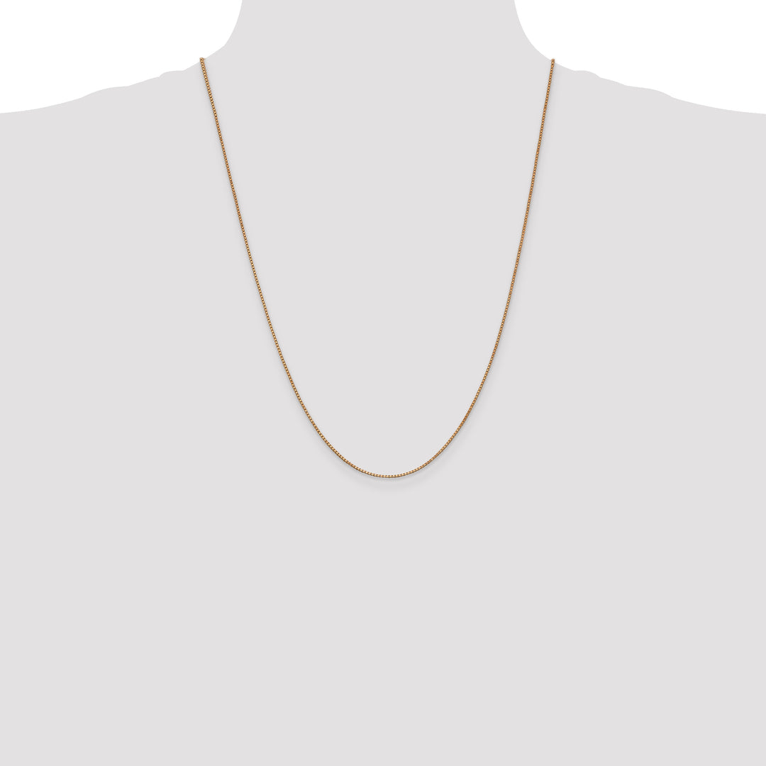 14k Rose Gold 1.0mm Box Chain