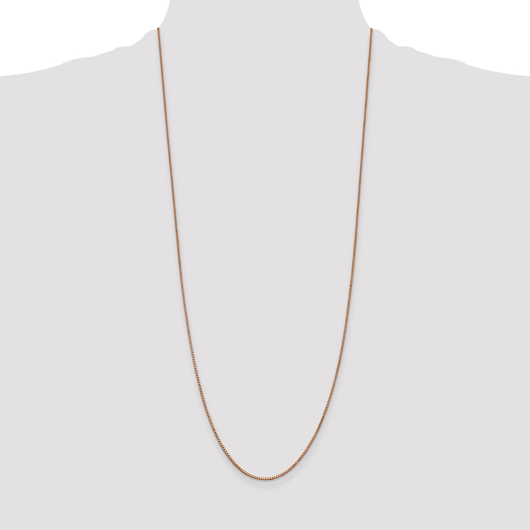 14k Rose Gold 1.0mm Box Chain