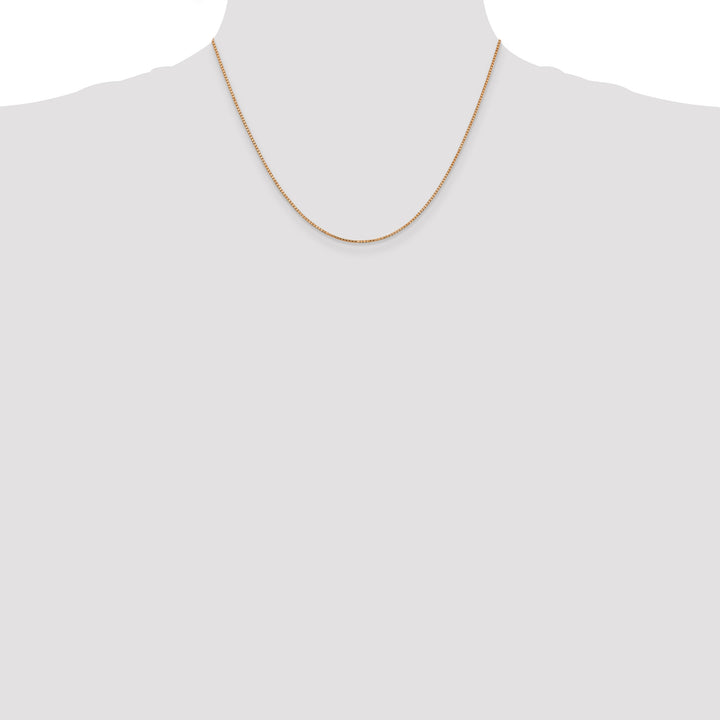 14k Rose Gold 1.10mm Box Chain